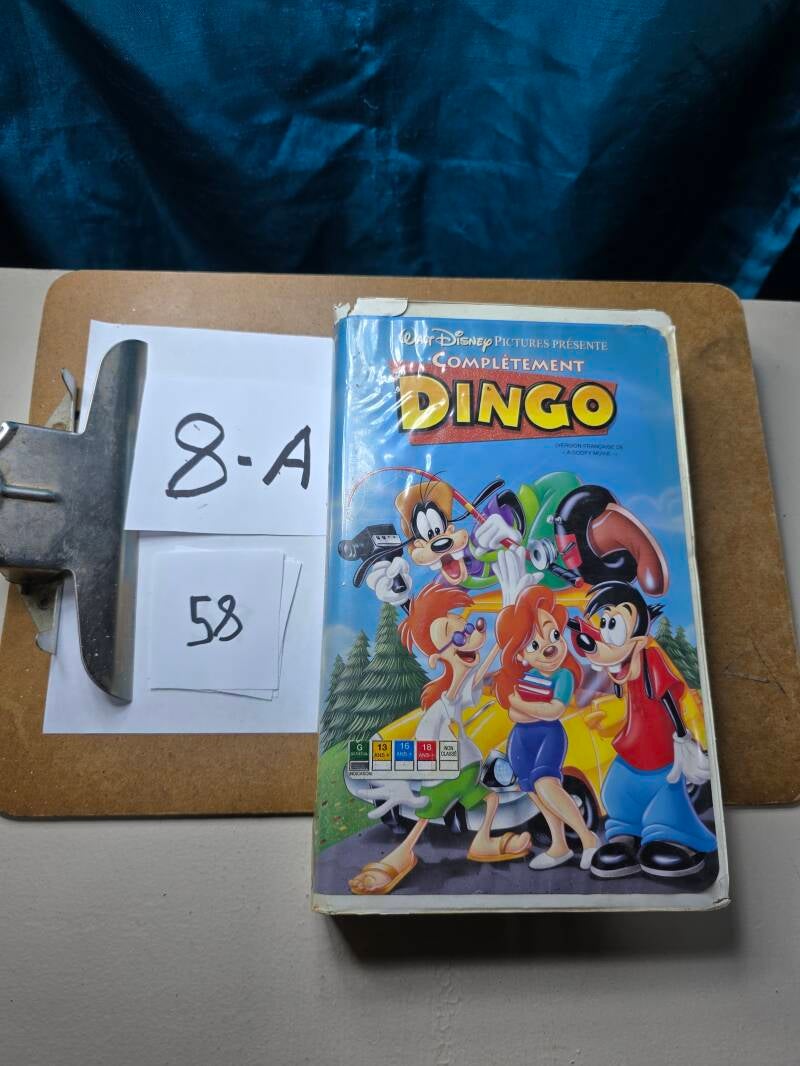 8A 58 audio vhs E