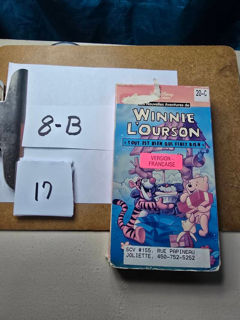 8B 17 audio vhs a