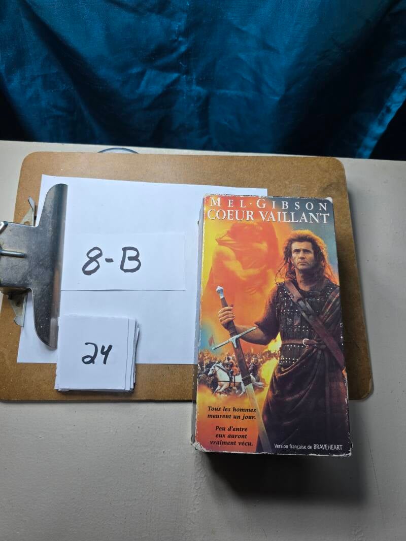8B 24 audio vhs a