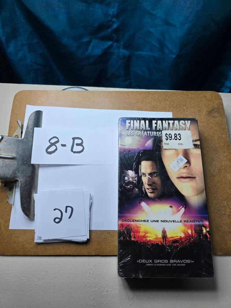 8B 27 audio vhs a