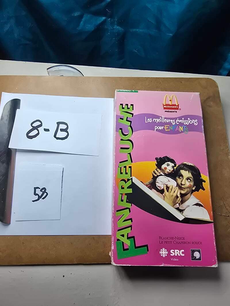 8B 58 audio vhs a