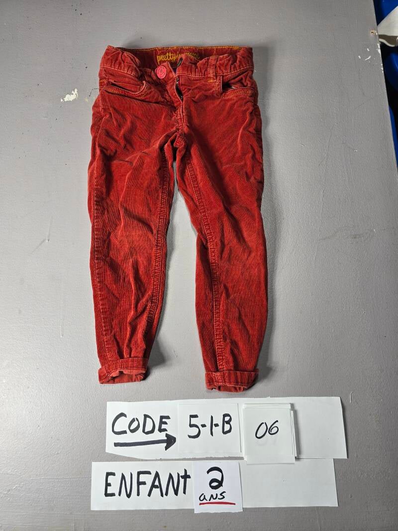 5-1-B 6  Enfant 2 Pantalon