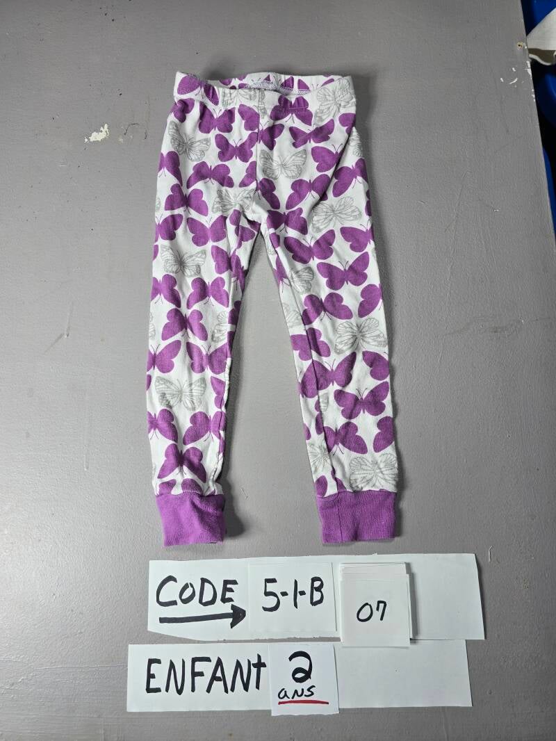 5-1-B 7  Enfant 2 Pantalon