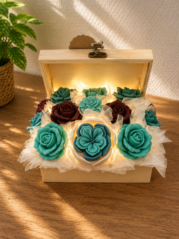 Coffret de cire parfumé lumineux