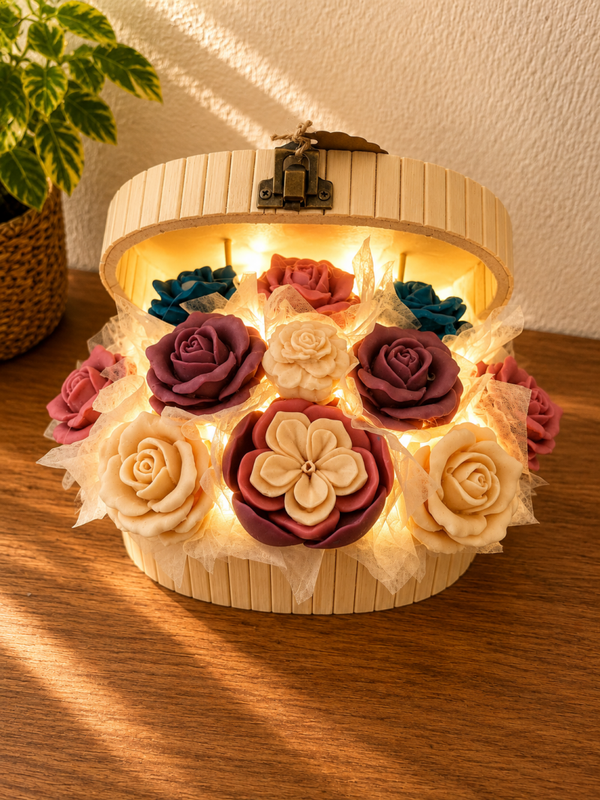 Coffret en cire parfumé lumineux