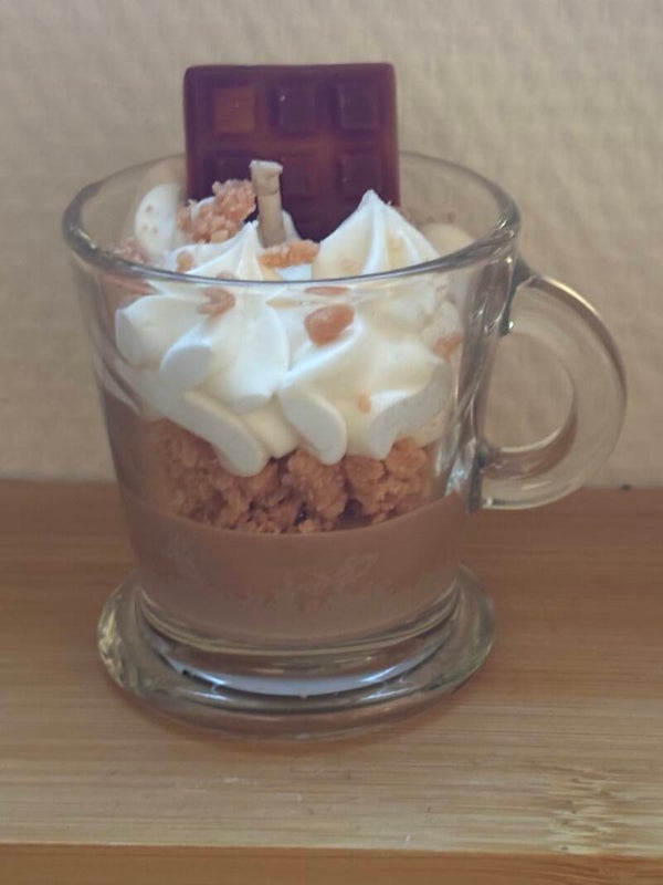 Bougie chocolat liégeois