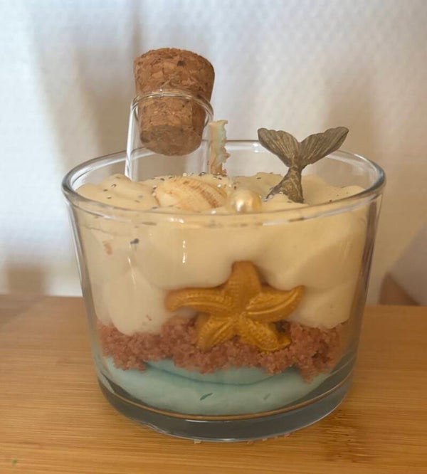 Bougie bouteille à la mer