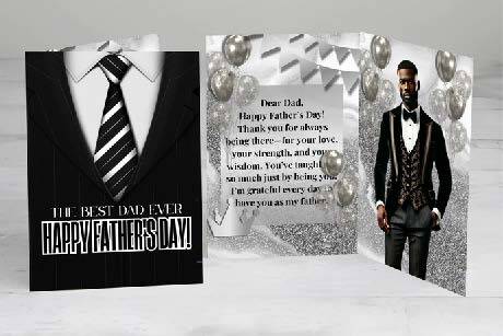 A DAY FOR DAD JUMBO CARD