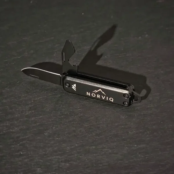 NORVIQ Adventure Tool – Kompaktes Keychain Multitool Schwarz