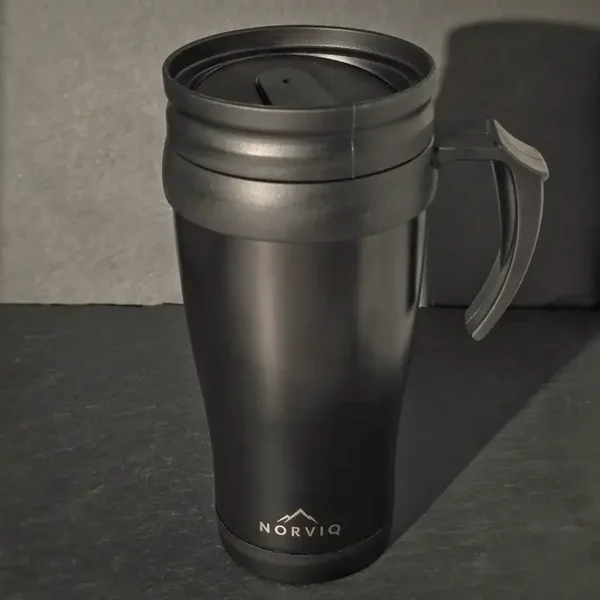 NORVIQ Travel Mug Personal Edition – Isolierbecher Edelstahl 350 ml mit individueller Gravur