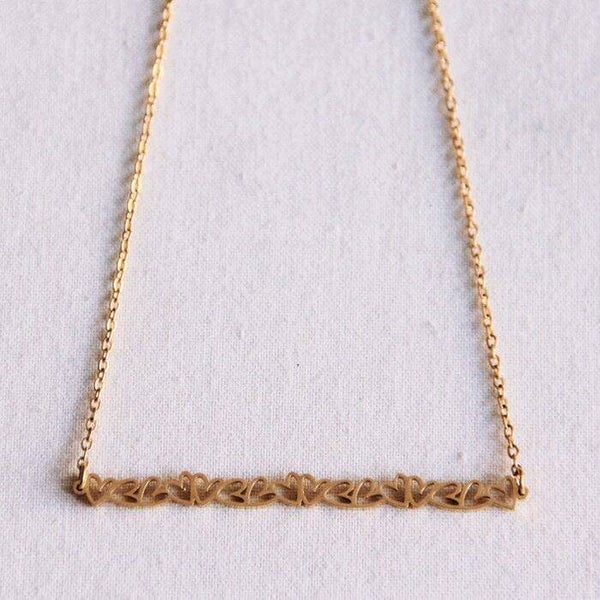 Hartjesbalk Ketting – Edelstaal