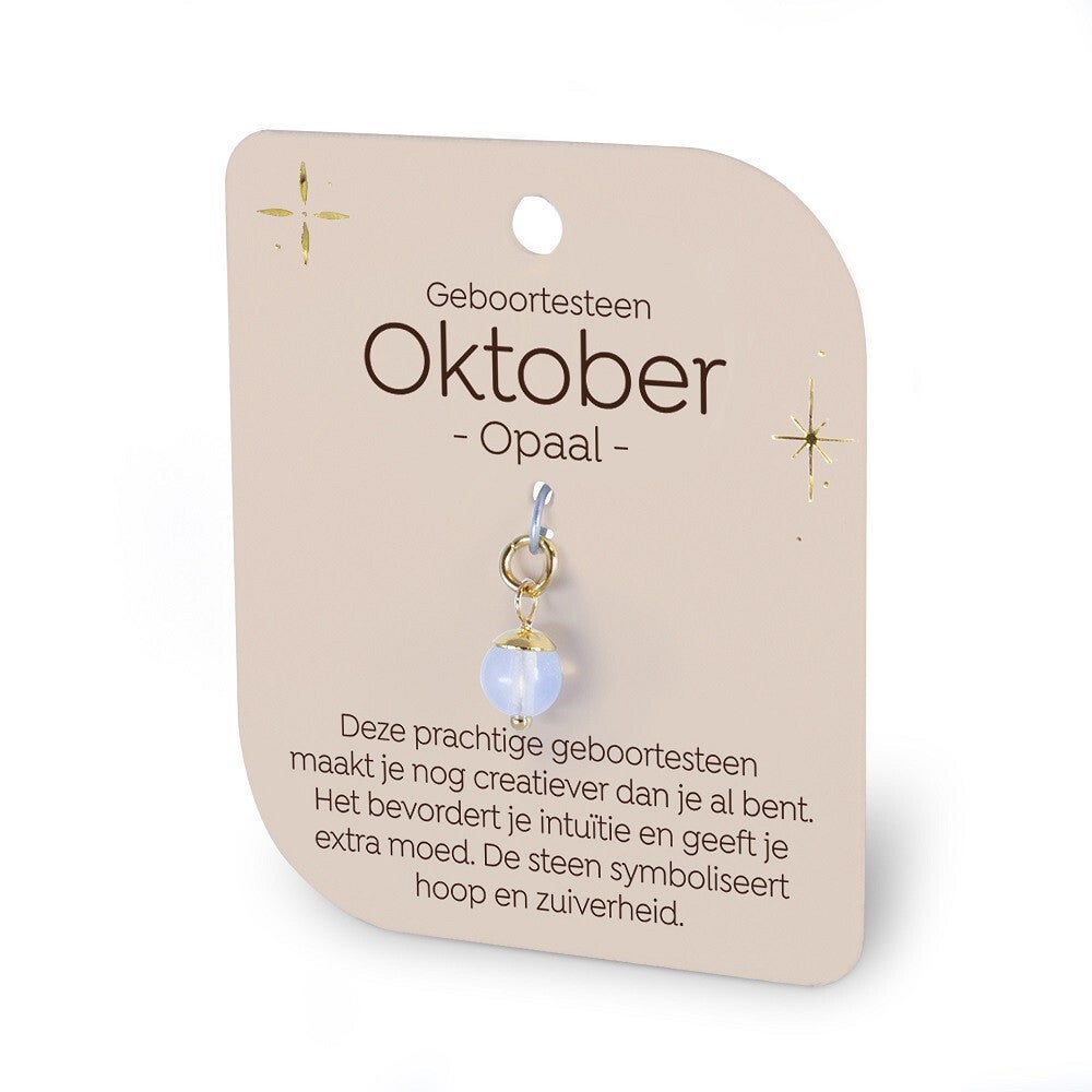 Geboortesteen Charm – Oktober ✨