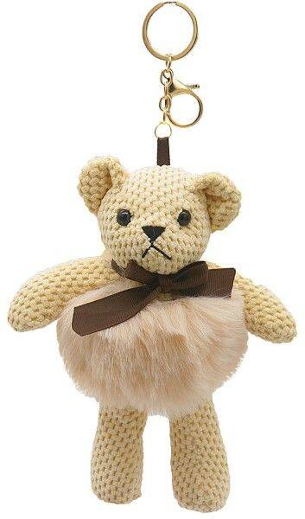 🧸 Bag Charm – Teddy Twirl