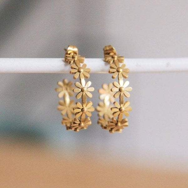 Daisy Hoops – Edelstaal