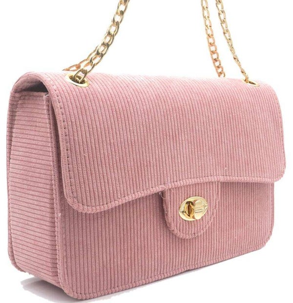 ✨ Rib Fabric Crossbody – Oudroze Elegance ✨