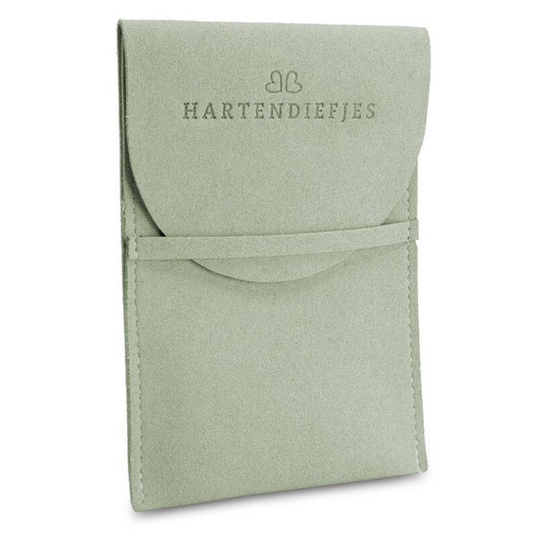 Hartendiefjes – Bewaarzakje in suèdelook
