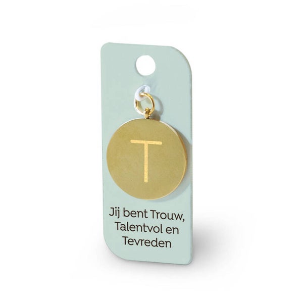 Alfabet Charm – Letter T ✨
