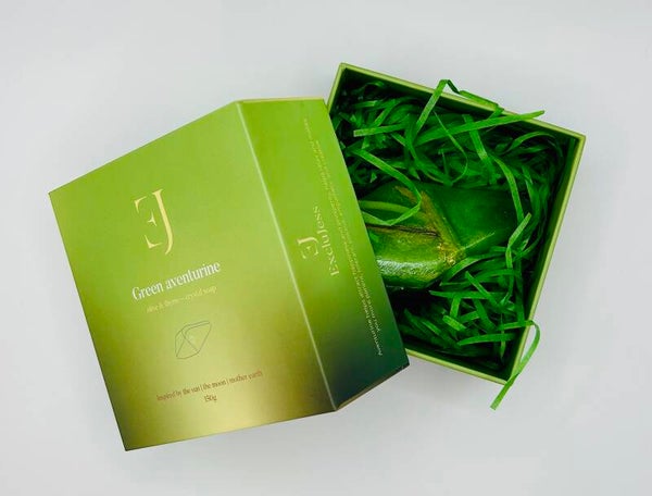 Green Aventurine Edelsteenzeep – ExcluJess