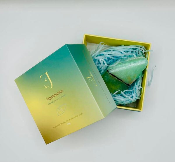 Aquamarine Edelsteenzeep – ExcluJess