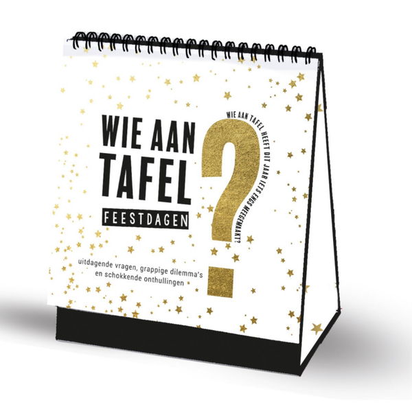 🎄 Staand cadeauboekje – Wie aan tafel? Feestdagen