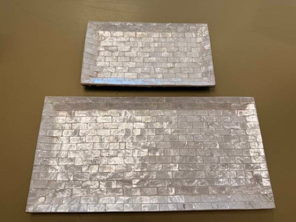 Schaal schelp parelmoer wit