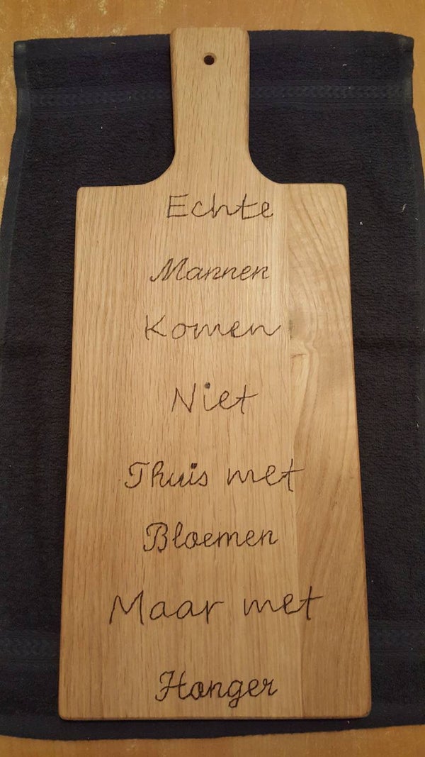 Houten Snijplank Groot met Tekst