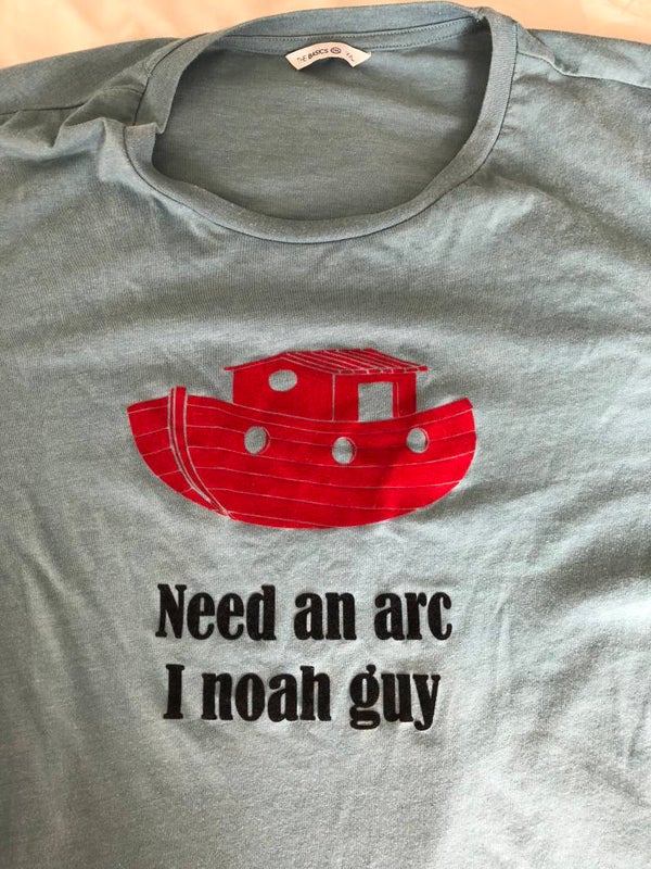 Bedrukte T-Shirt met Afbeelding en Tekst