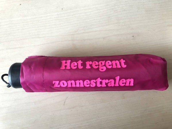 Paraplu met Tekst
