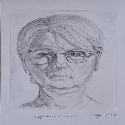 Zelfportret: tekenacademie