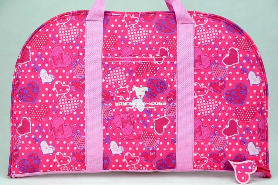DOG BED TO GO Pink - Herz Design54