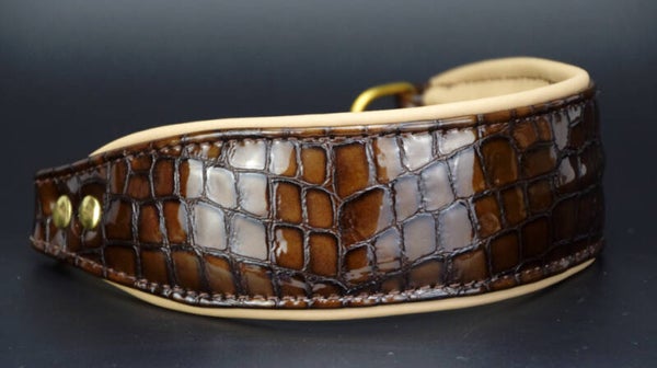 Kroko gold-braun
