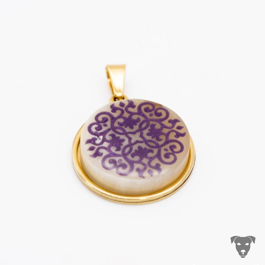 HORNSCHMUCK arab.Ornament LILA
