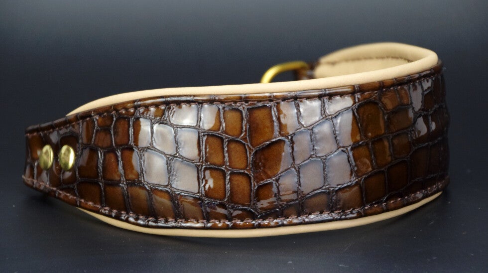 Kroko gold-braun