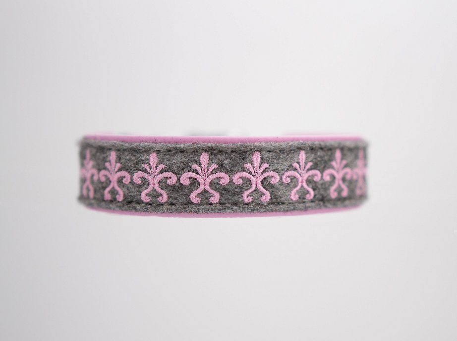 FLEUR DE LYS - grauer Wollfilz