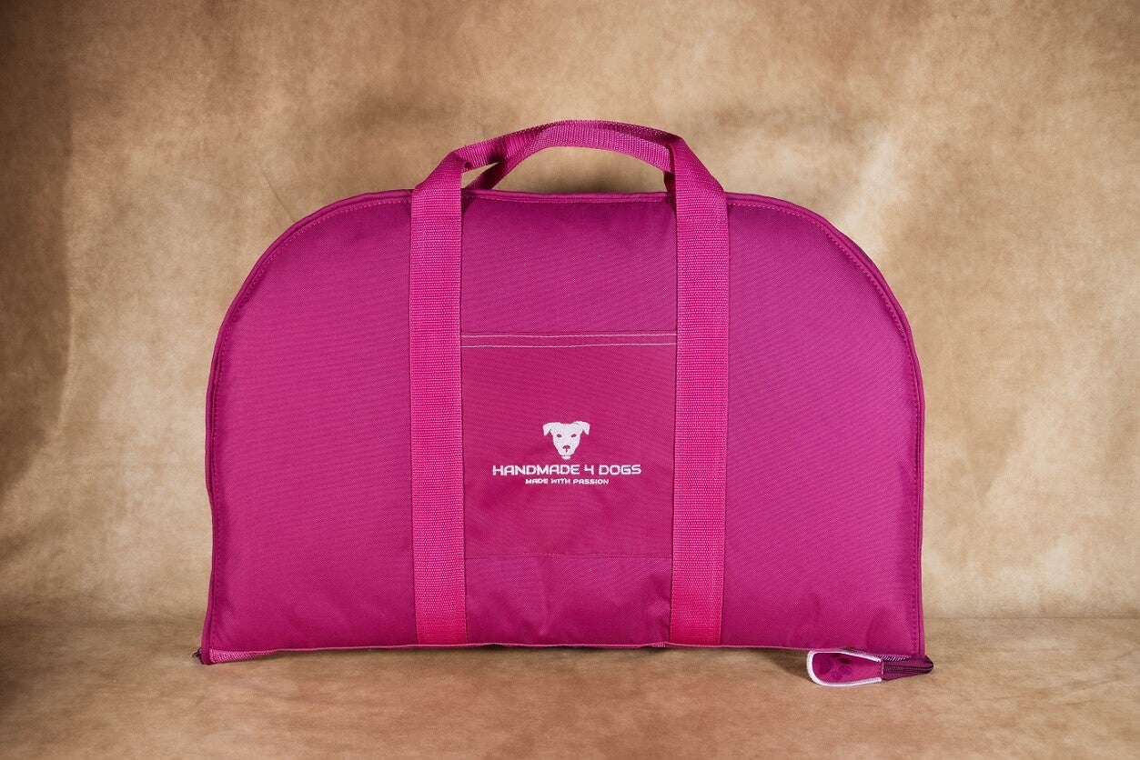 DOG BED TO GO Pink soft - Jeans Sternendekor