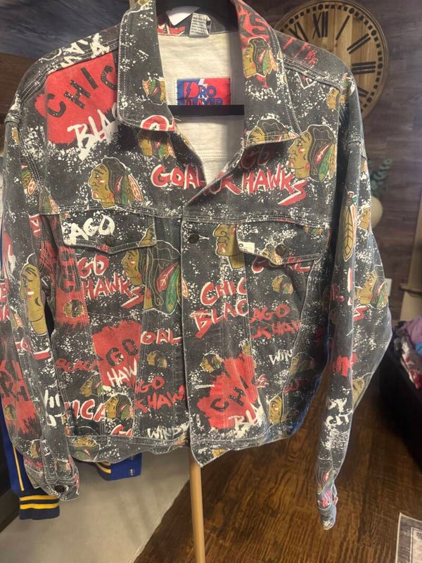 1990s Chicago Blackhawks AOP size large