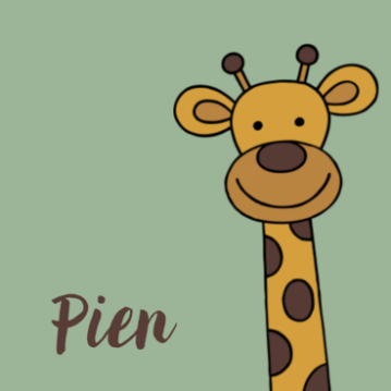 geboortekaartjes giraf