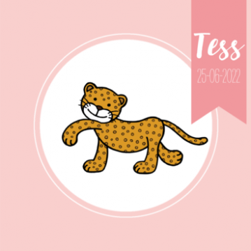 geboortekaartje panter