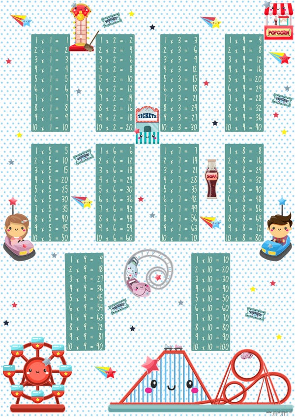 pretpark tafelposter A2