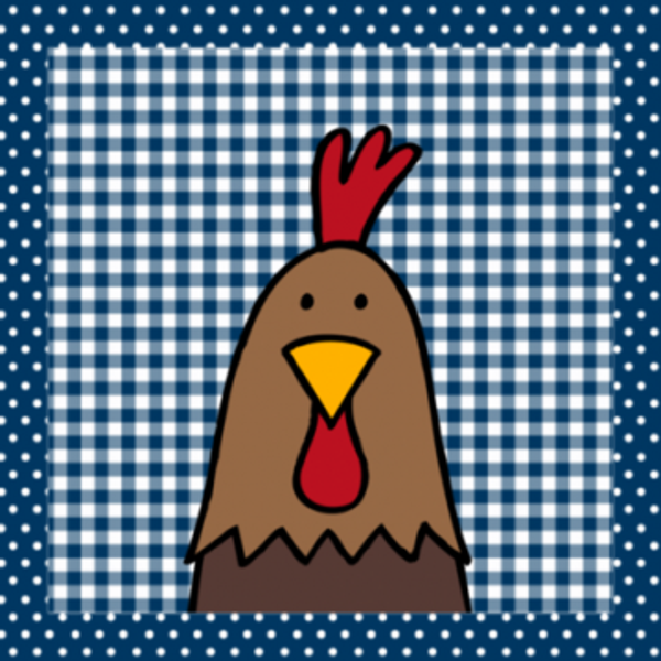 canvas schilderij haan