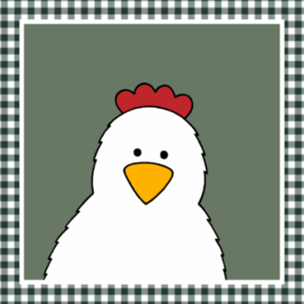 canvas schilderij kip close-up