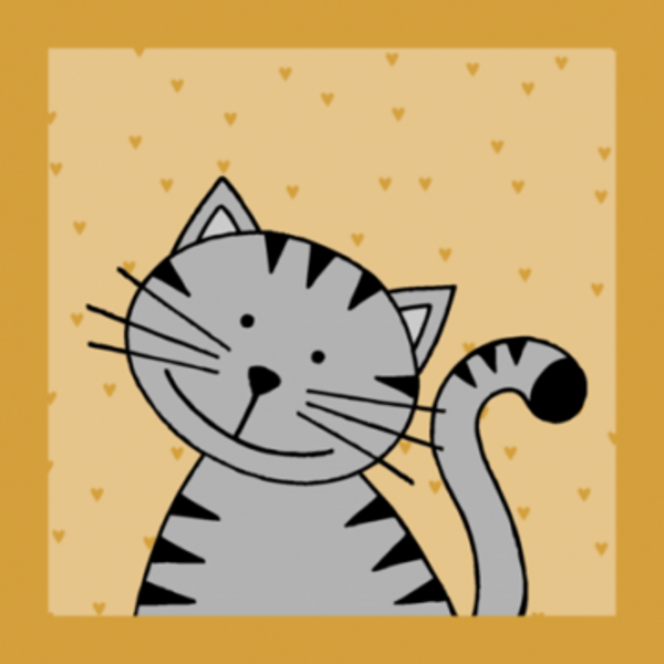 canvas schilderij poes