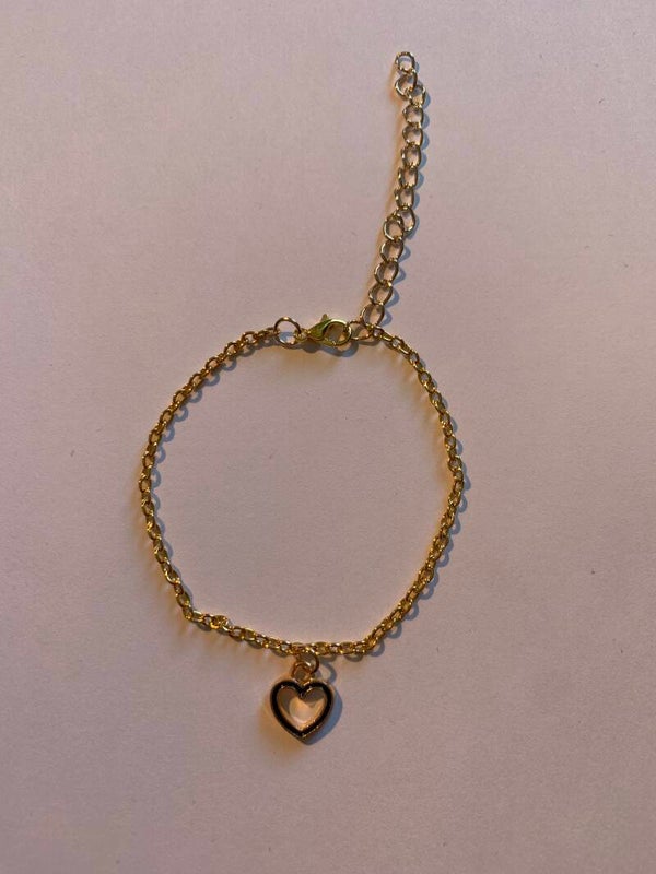 Golden Heart anklet