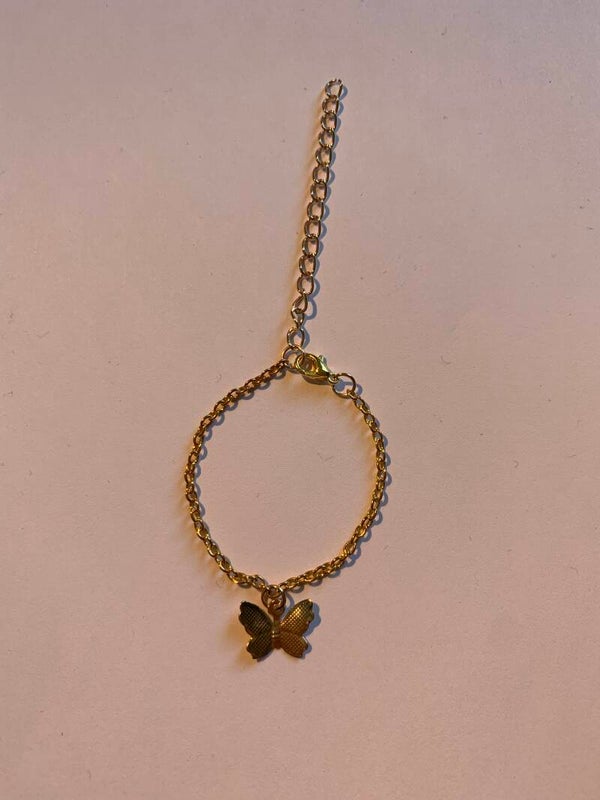 Golden butterfly bracelet