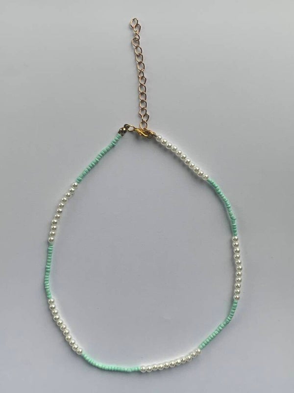 Mint pearly Neckless