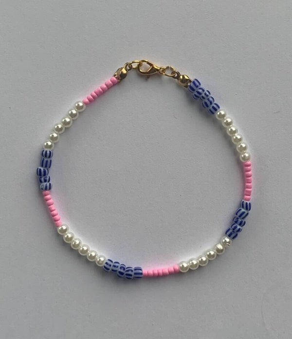 Pink sea anklet