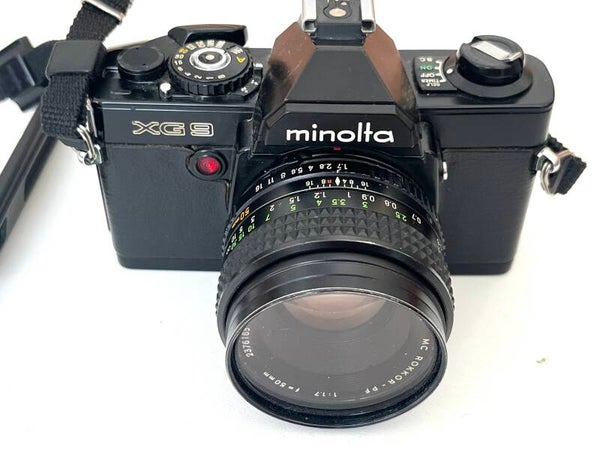 Minolta XG9 med Rokkor 50/1.7 PF