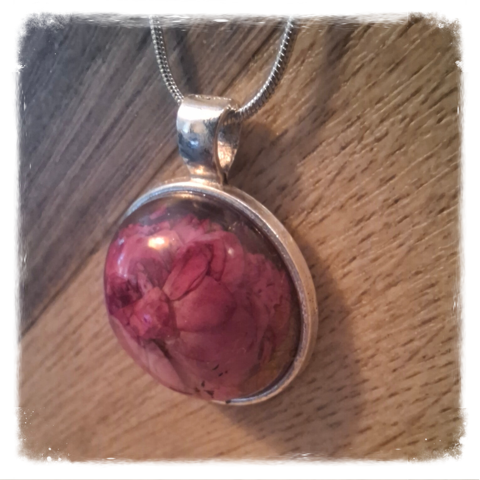 Zilveren Bloemen Amulet Ketting