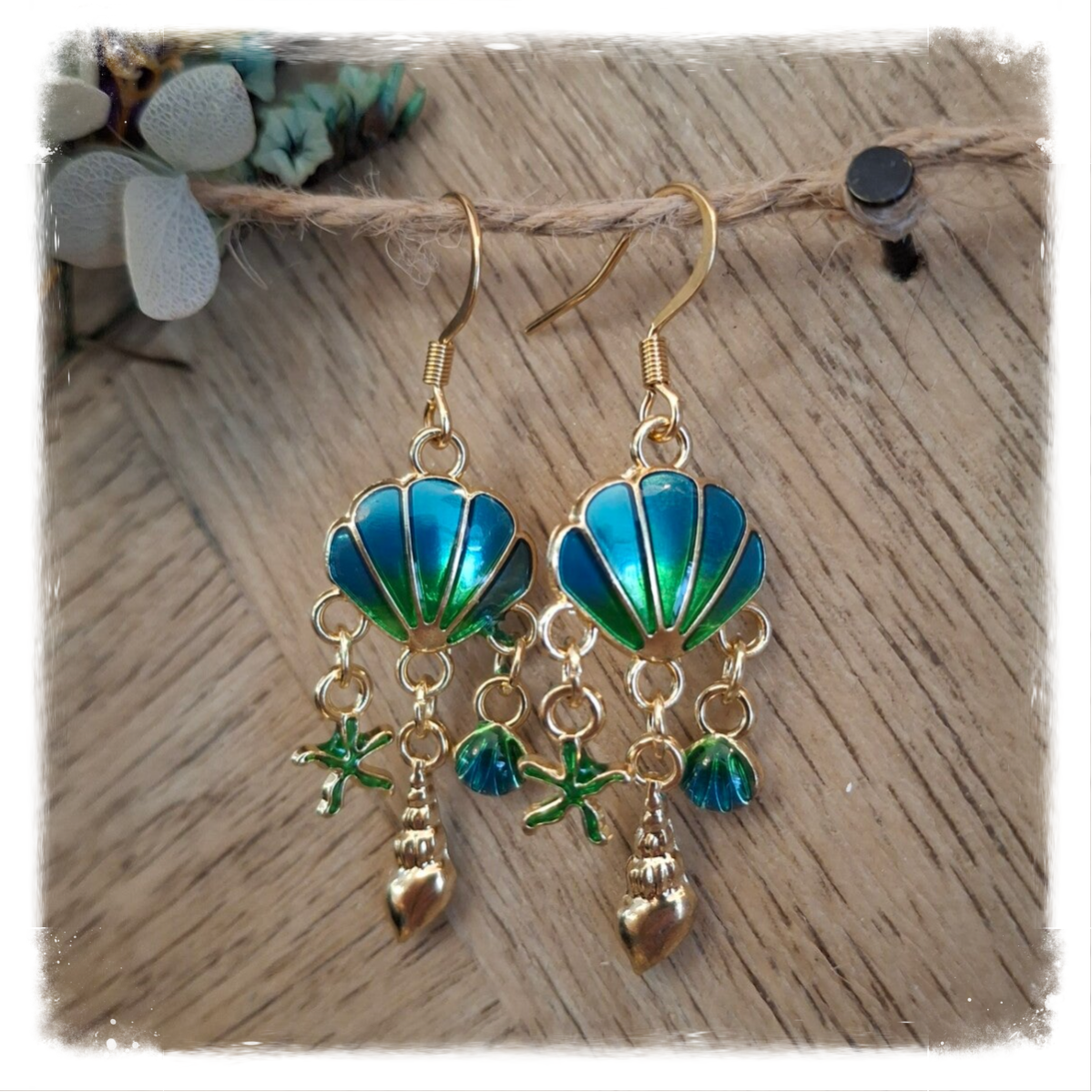 Schelp & Oceaan Charms Goldplated