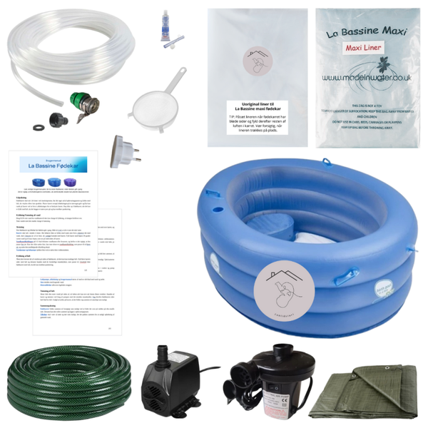 Lej Birth pool in a box fødekarspakke